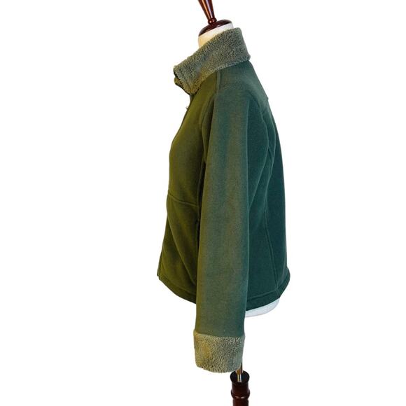 Patagonia Vintage 80's Synchilla Jacket Small Olive Green Sherpa Fleece - Picture 4 of 9